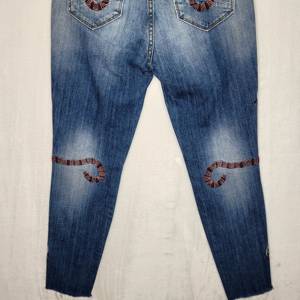 DRIFTWOOD Snake Embroidery Joyce Jeans‎ Size 25 - Picture 7 of 10